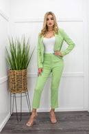 Two Piece Blazer Pant Set-Set-Moda Fina Boutique