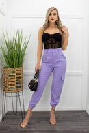 Veronica Design Pants Lilac-Bottom-Moda Fina Boutique